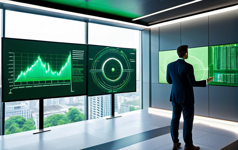 환경경영 전문가의 업무 내용 - **Prompt:** A dynamic, mid-shot of a confident environmental management expert, dressed in smart bus...